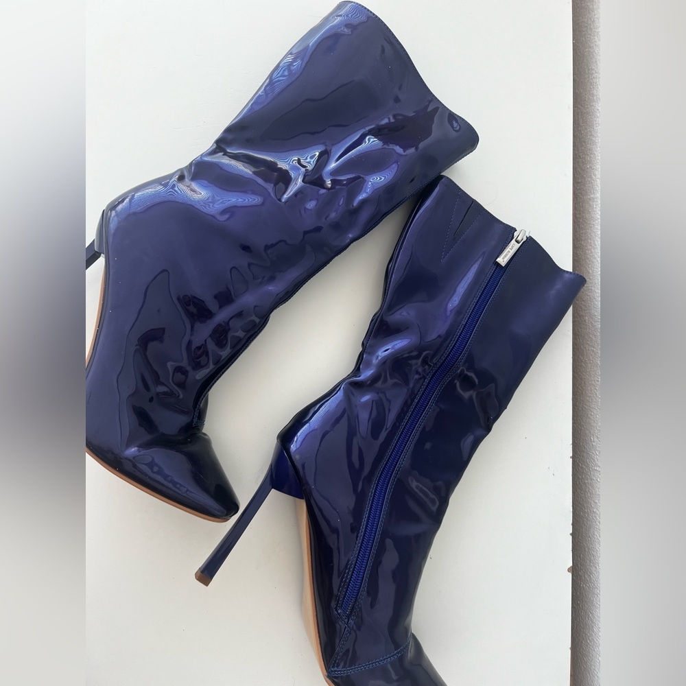 Blue turquoise boots size 8 used